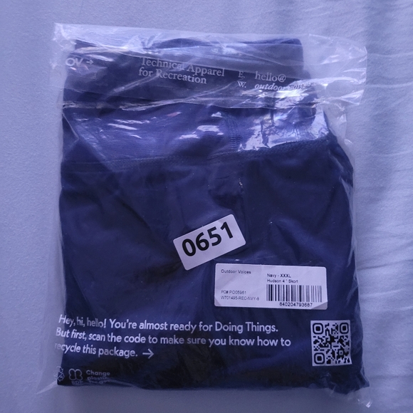 NWT Outdoor Voices Hudson 4" Skort Size XXXL Navy - Picture 6 of 8